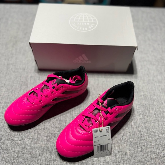 adidas Other - Adidas Girls Hot Pink Goletto VIII FG J Soccer Cleats Size 2 1/2 Brand New